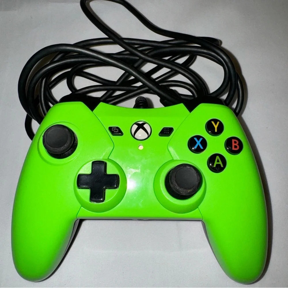 PowerA XBox‎ One/PC Controller Wired - Green - TESTED 1428124-01